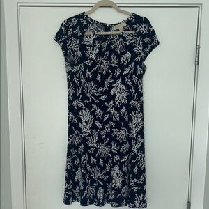 MICHAEL Michael Kors Blue Midi Sundress with Raglan Sleeves